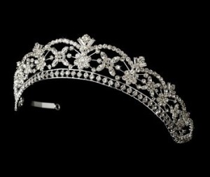 vintage style wedding tiara, wedding hair accessories