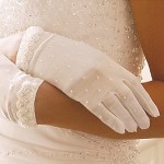 Pearl vintage wedding gloves, pearl bridal accessories