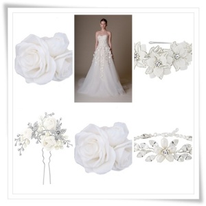 floral wedding hair accessories, bridal headbands