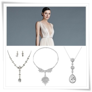 vintage style bridal necklaces, wedding jewellery